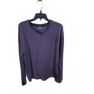 Apt. 9 Maroon V-Neck Sweater Size Large